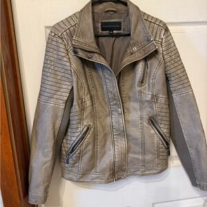 Signature Studio Silver Leather Jacket